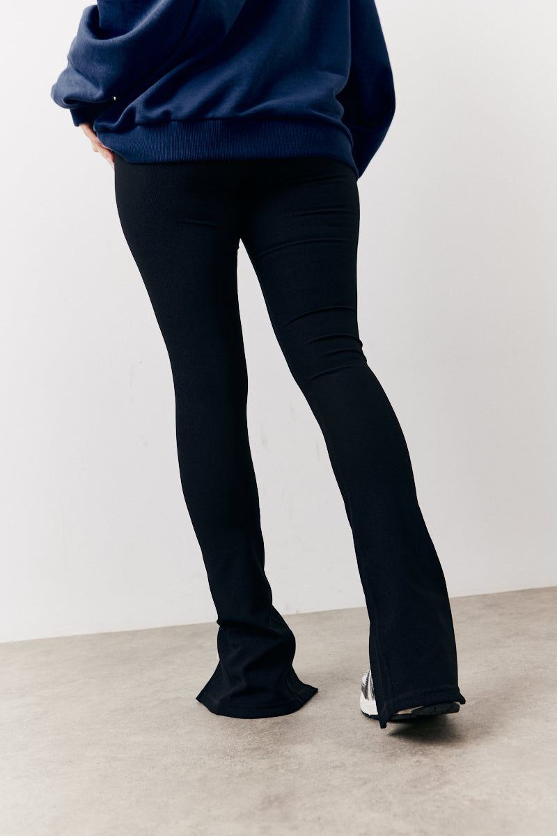 Split Hem Rib Legging