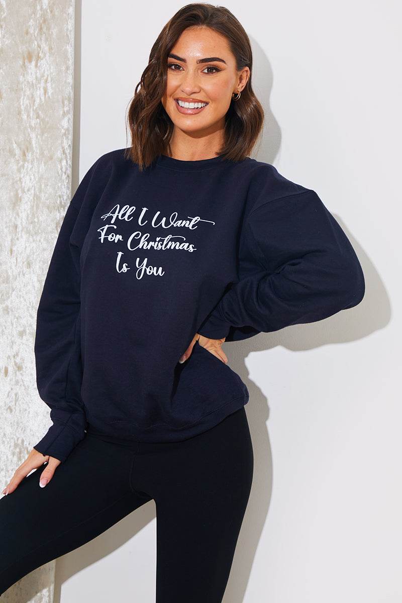 'All I Want For Christmas Is You' Charity Christmas Sweater - InTheStyle