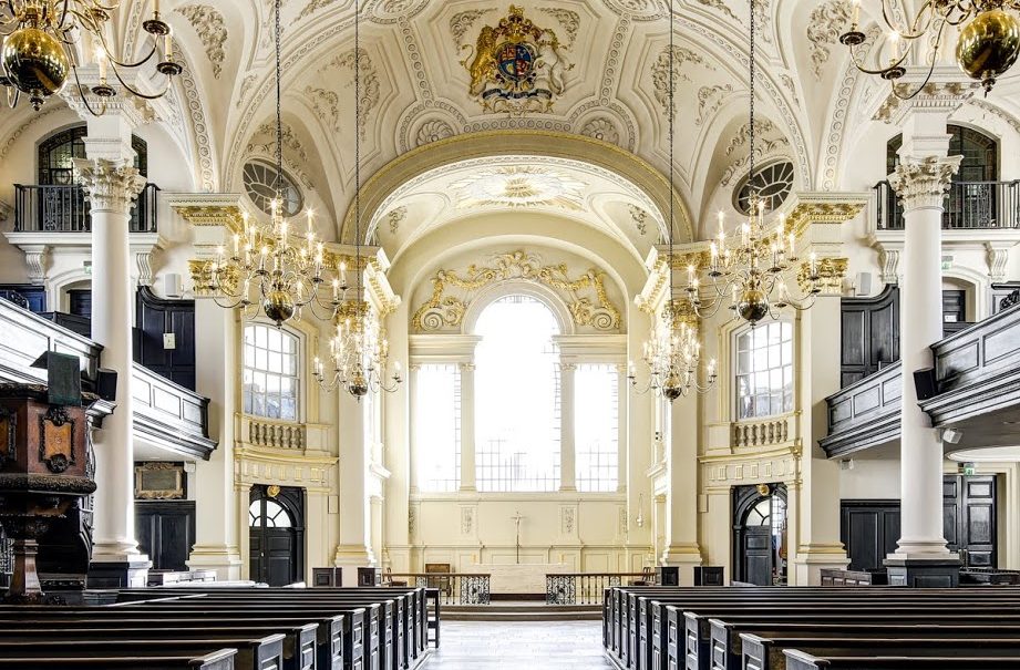 Church interior facing the East Window