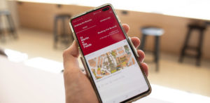 A screenshot from the St Martin's London walking tour app